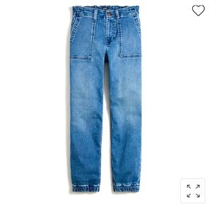 I Crew Factory denim Joggers. Size 26.